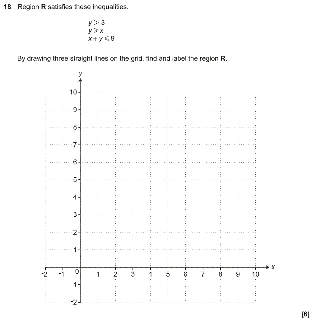 Question 18 - GCSE OCR Higher Maths Past Paper 4 (Calculator) - June 2019