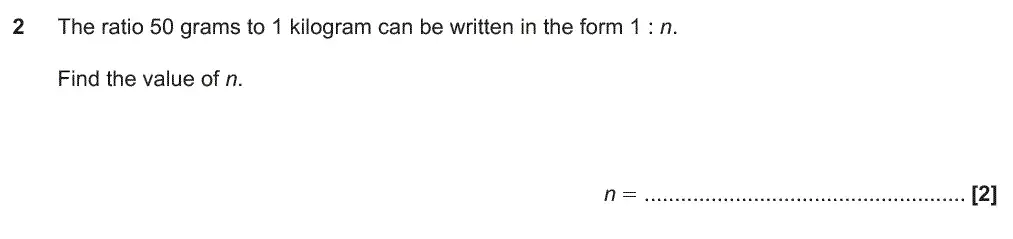 Question 2 - GCSE OCR Higher Maths Past Paper 4 (Calculator) - June 2019