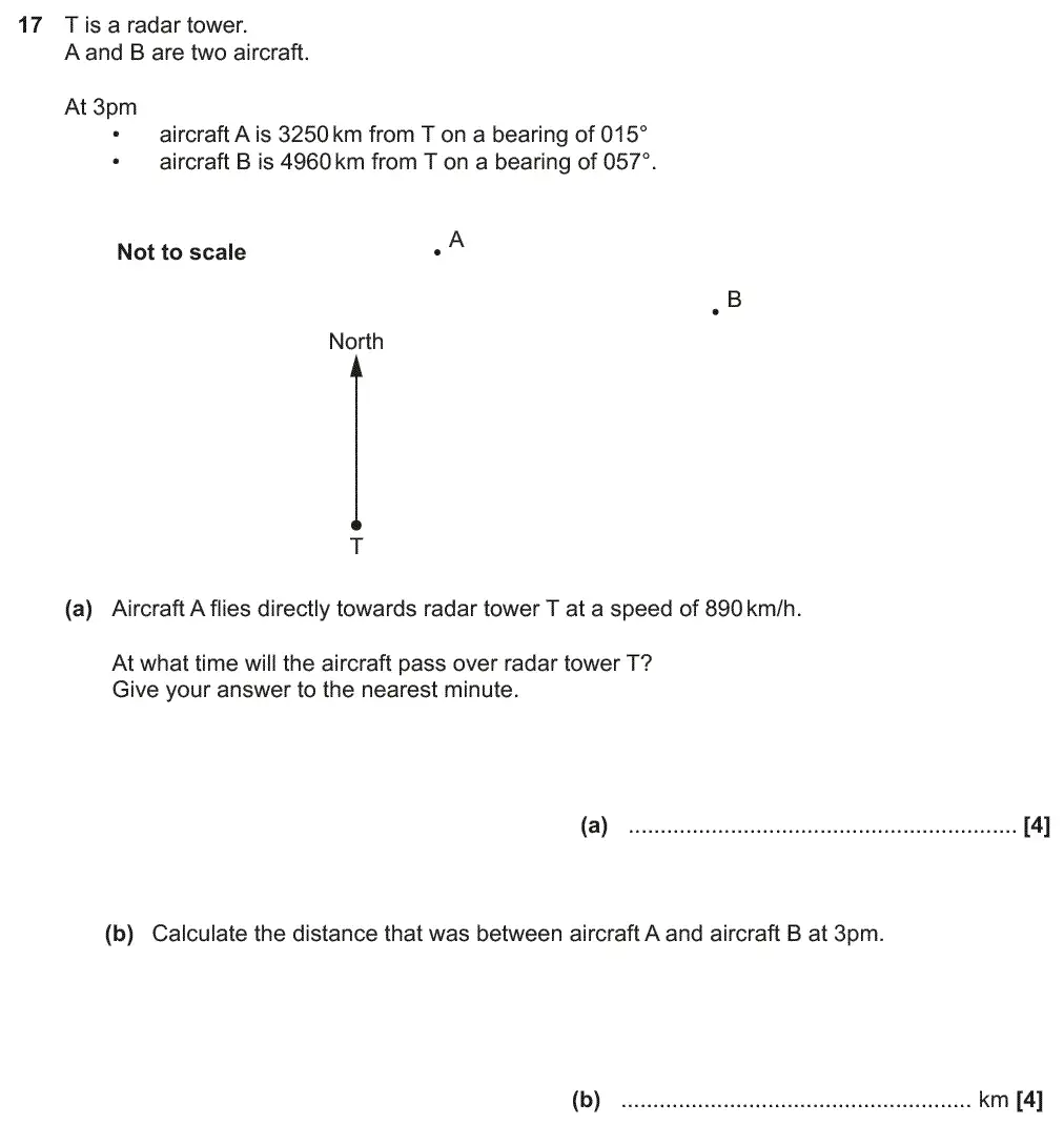 Question 17 - GCSE OCR Higher Maths Past Paper 6 (Calculator) - June 2019