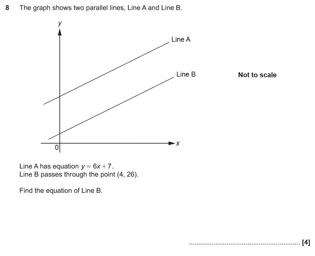 Question 8 - GCSE OCR Higher Maths Past Paper 6 (Calculator) - June 2019