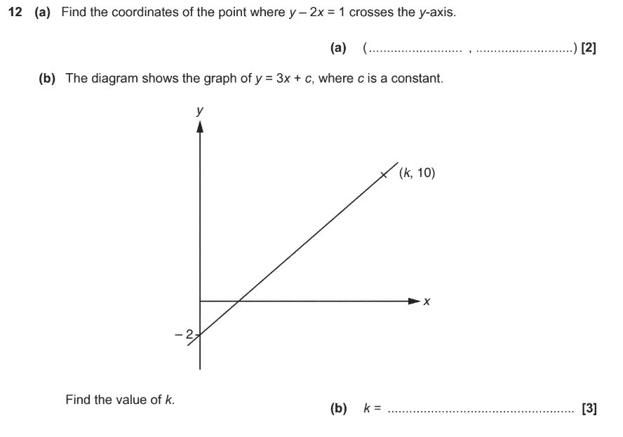 Question 12 - GCSE OCR Foundation Maths Past Paper 3 (Calculator) - November 2017