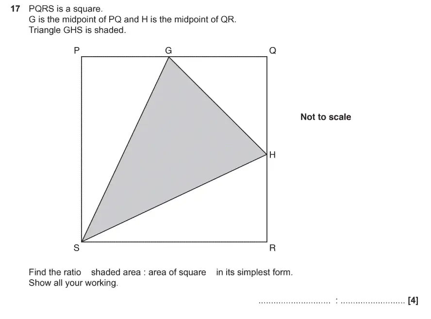 Question 17 - GCSE OCR Foundation Maths Past Paper 3 (Calculator) - November 2017