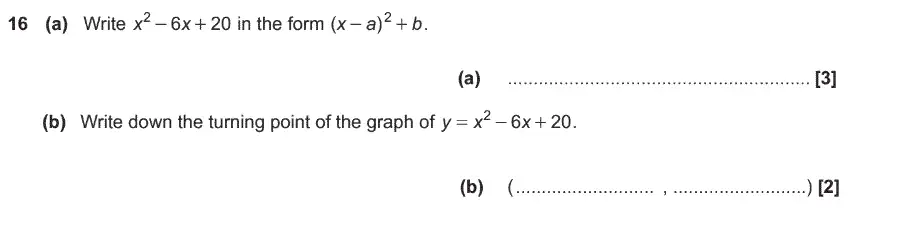 Question 16 - GCSE OCR Higher Maths Past Paper 4 (Calculator) - November 2017