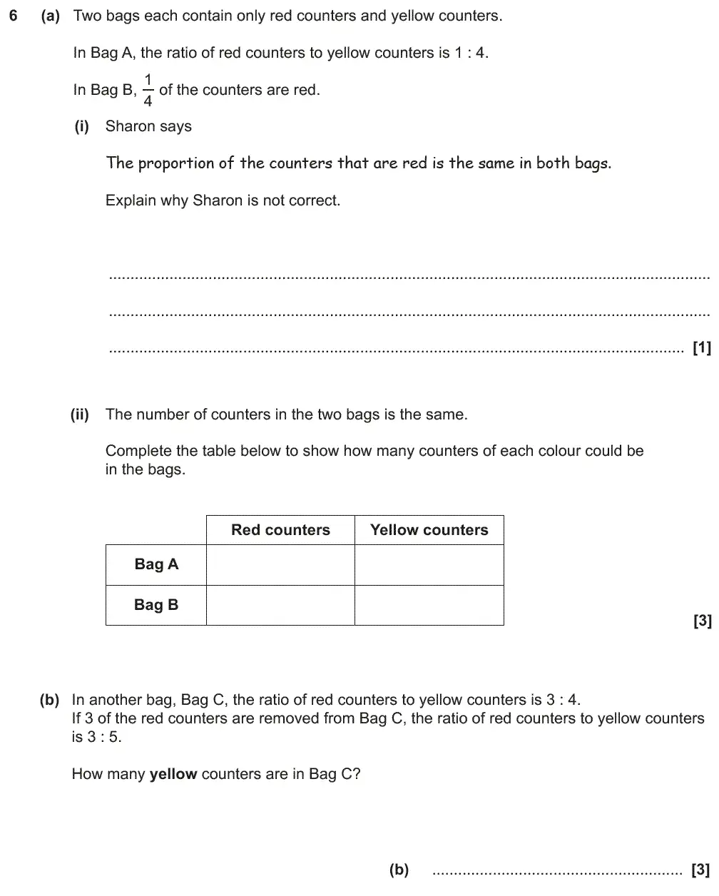 Question 6 - GCSE OCR Higher Maths Past Paper 6 (Calculator) - November 2017
