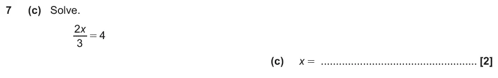 Question 10 - GCSE OCR Foundation Maths Past Paper 3 (Calculator) - November 2018