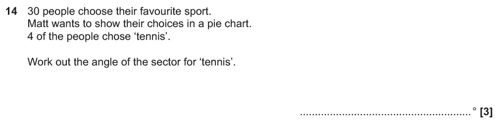 Question 17 - GCSE OCR Foundation Maths Past Paper 3 (Calculator) - November 2018