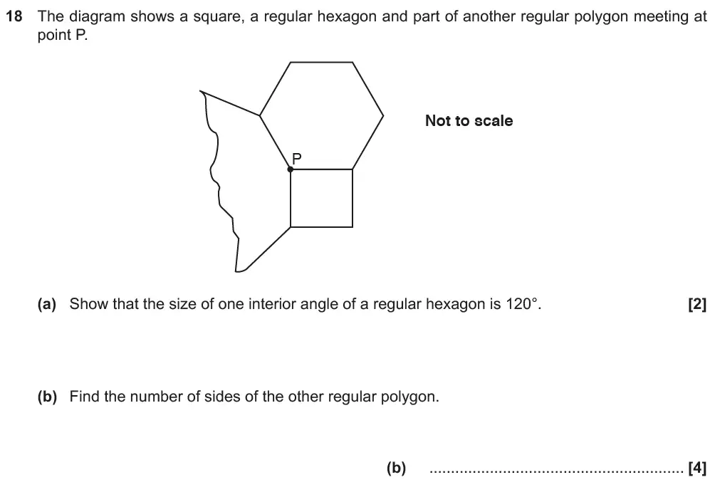 Question 21 - GCSE OCR Foundation Maths Past Paper 3 (Calculator) - November 2018