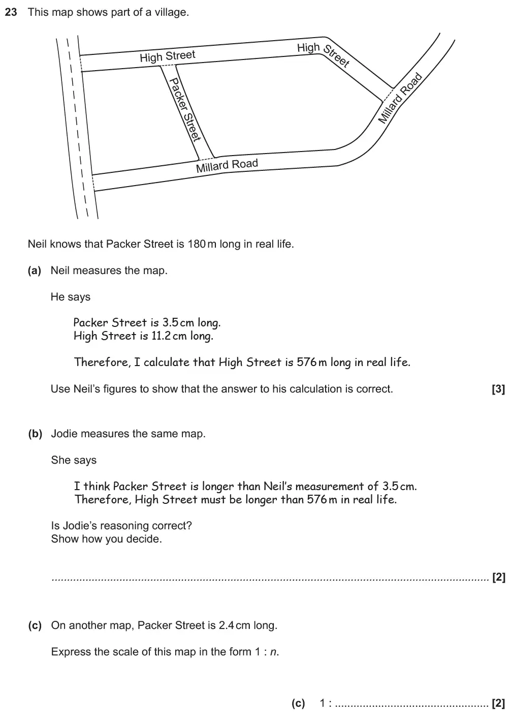 Question 26 - GCSE OCR Foundation Maths Past Paper 3 (Calculator) - November 2018