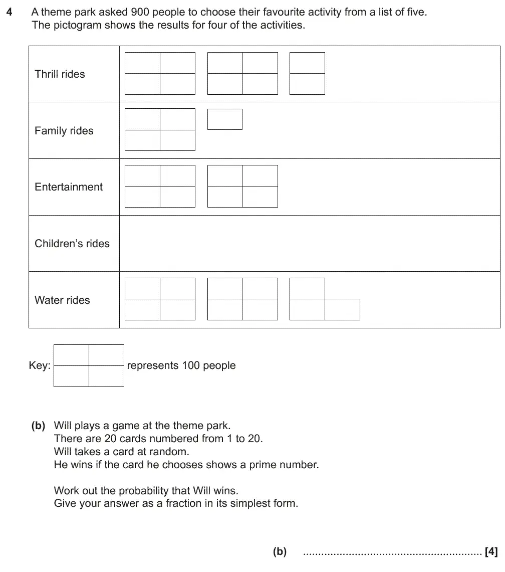Question 5 - GCSE OCR Foundation Maths Past Paper 1 (Calculator) - November 2019