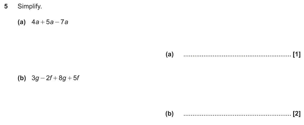 Question 7 - GCSE OCR Foundation Maths Past Paper 1 (Calculator) - November 2019