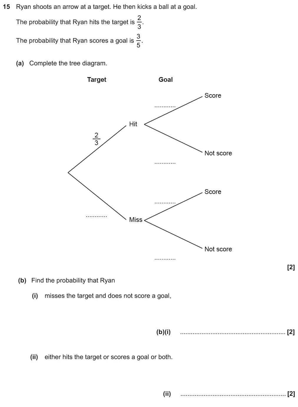 Question 22 - GCSE OCR Foundation Maths Past Paper 3 (Calculator) - November 2019