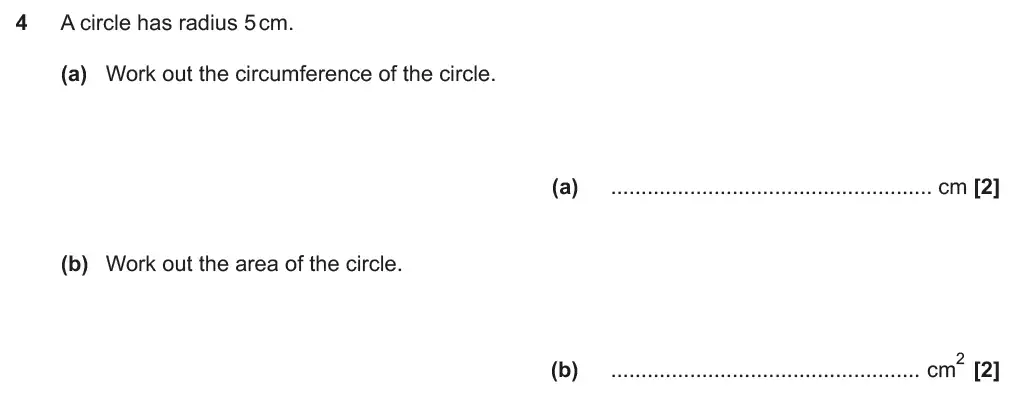 Question 6 - GCSE OCR Foundation Maths Past Paper 3 (Calculator) - November 2019