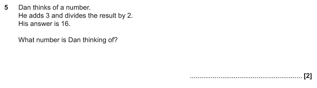 Question 7 - GCSE OCR Foundation Maths Past Paper 3 (Calculator) - November 2019
