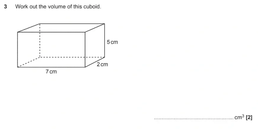 Question 03 - GCSE OCR Foundation Maths Past Paper 1 (Calculator) - November 2020
