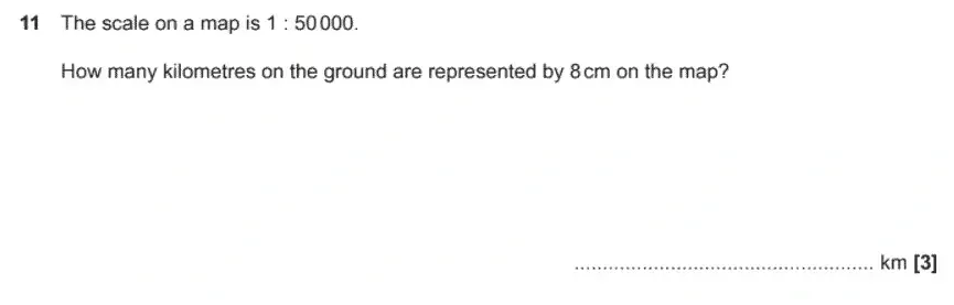 Question 11 - GCSE OCR Foundation Maths Past Paper 1 (Calculator) - November 2020