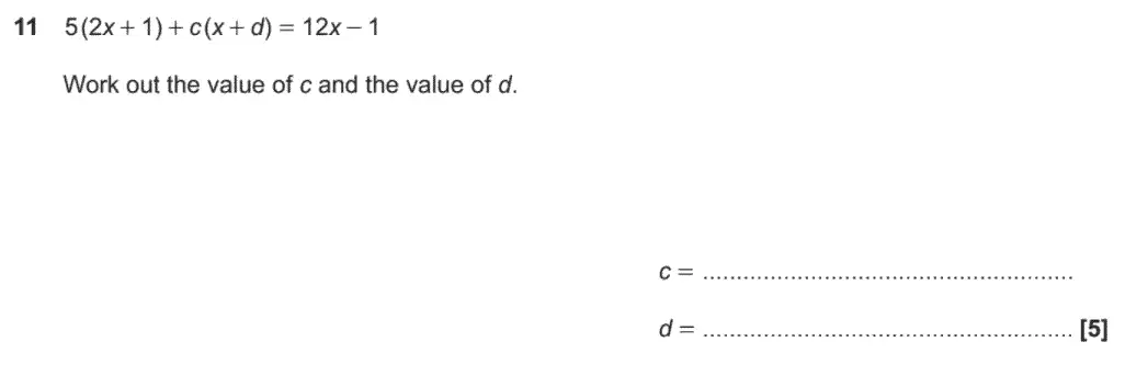 Question 14 - GCSE OCR Foundation Maths Past Paper 3 (Calculator) - November 2020