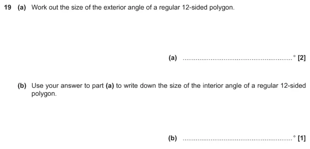 Question 22 - GCSE OCR Foundation Maths Past Paper 3 (Calculator) - November 2020