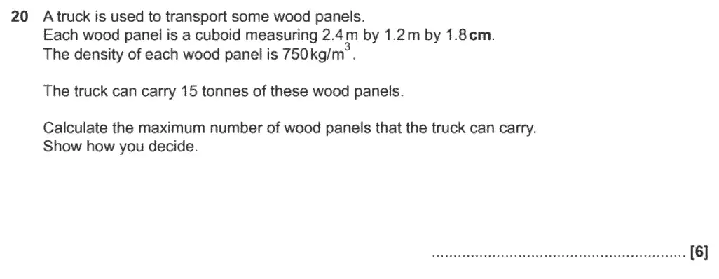 Question 23 - GCSE OCR Foundation Maths Past Paper 3 (Calculator) - November 2020