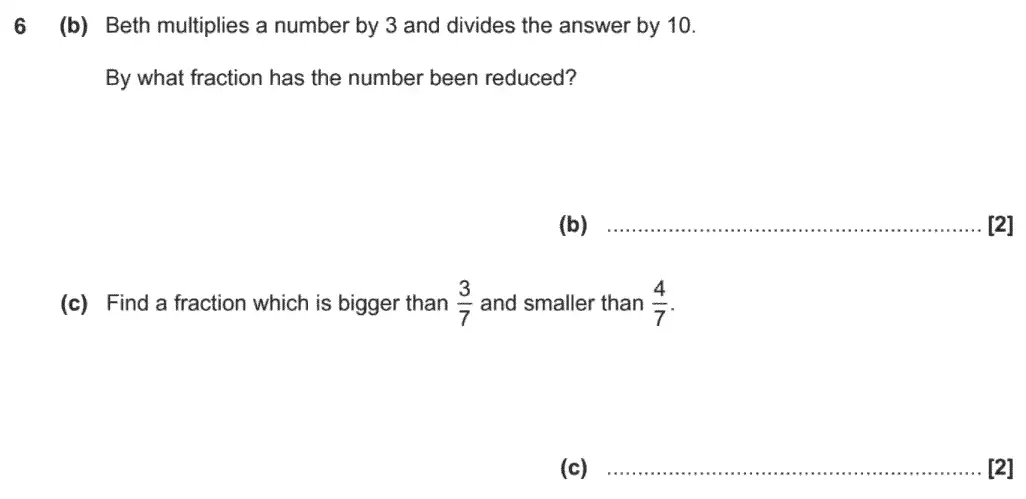 Question 8 - GCSE OCR Foundation Maths Past Paper 3 (Calculator) - November 2020