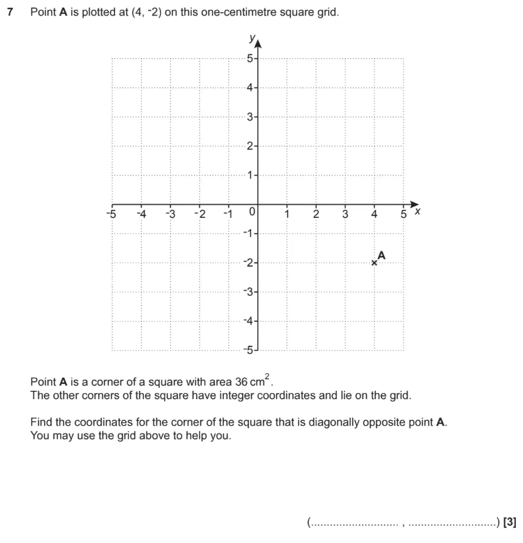 Question 9 - GCSE OCR Foundation Maths Past Paper 3 (Calculator) - November 2020