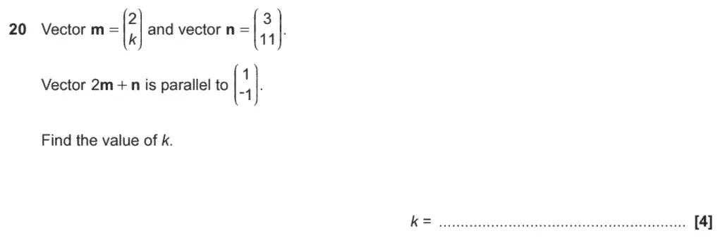 Question 20 - GCSE OCR Higher Maths Past Paper 6 (Calculator) - November 2020