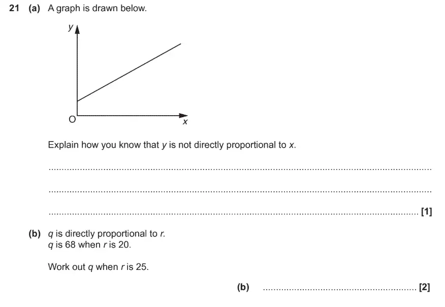 Question 21 - GCSE OCR Foundation Maths Past Paper 1 (Calculator) - November 2017