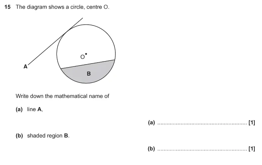Question 15 - GCSE OCR Foundation Maths Past Paper 2 (Non-Calculator) - November 2017