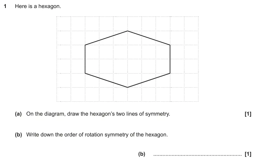 Question 1 - GCSE OCR Foundation Maths Past Paper 2 (Non-Calculator) - November 2018