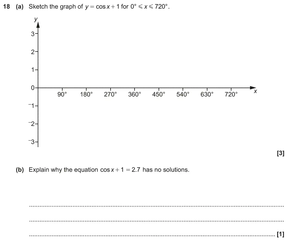 Question 18 - GCSE OCR Higher Maths Past Paper 6 (Calculator) - November 2018