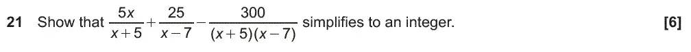 Question 21 - GCSE OCR Higher Maths Past Paper 6 (Calculator) - November 2018