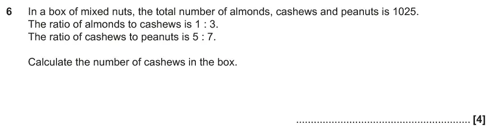 Question 6 - GCSE OCR Higher Maths Past Paper 6 (Calculator) - November 2018