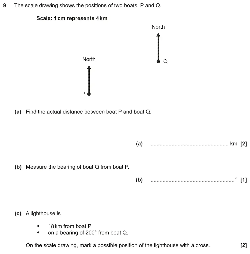 Question 12 - GCSE OCR Foundation Maths Past Paper 2 (Non-Calculator) - November 2019