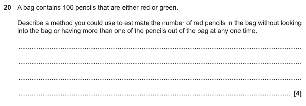 Question 27 - GCSE OCR Foundation Maths Past Paper 2 (Non-Calculator) - November 2019