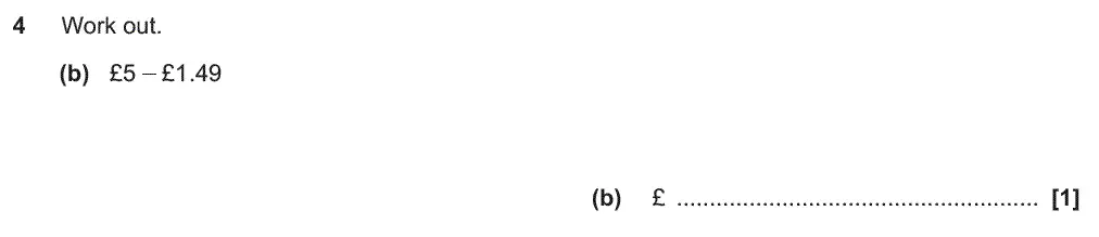 Question 6 - GCSE OCR Foundation Maths Past Paper 2 (Non-Calculator) - November 2019
