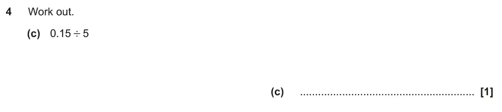 Question 7 - GCSE OCR Foundation Maths Past Paper 2 (Non-Calculator) - November 2019