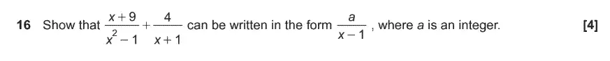 Question 16 - GCSE OCR Higher Maths Past Paper 4 (Calculator) - November 2019