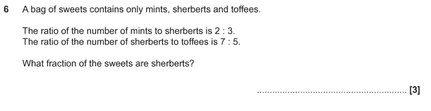 Question 6 - GCSE OCR Higher Maths Past Paper 4 (Calculator) - November 2019