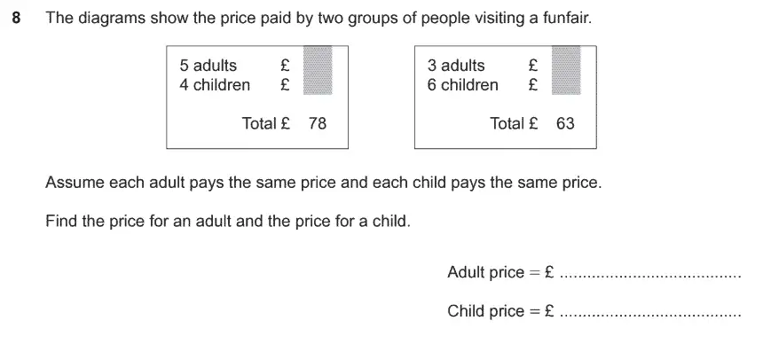 Question 8 - GCSE OCR Higher Maths Past Paper 4 (Calculator) - November 2019