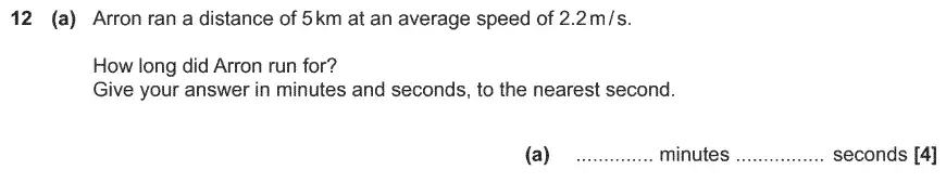 Question 12 - GCSE OCR Higher Maths Past Paper 6 (Calculator) - November 2019