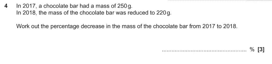 Question 5 - GCSE OCR Higher Maths Past Paper 5 (Non-Calculator) - November 2019