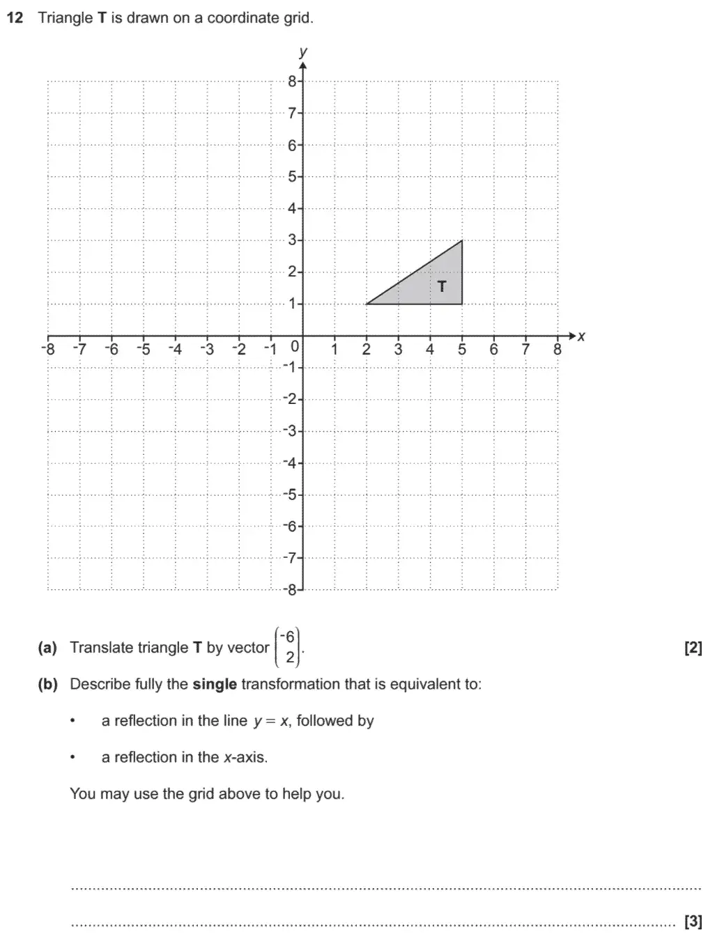 Question 12 - OCR GCSE Higher Calculator Maths Past Paper 4 (Calculator) - November 2020