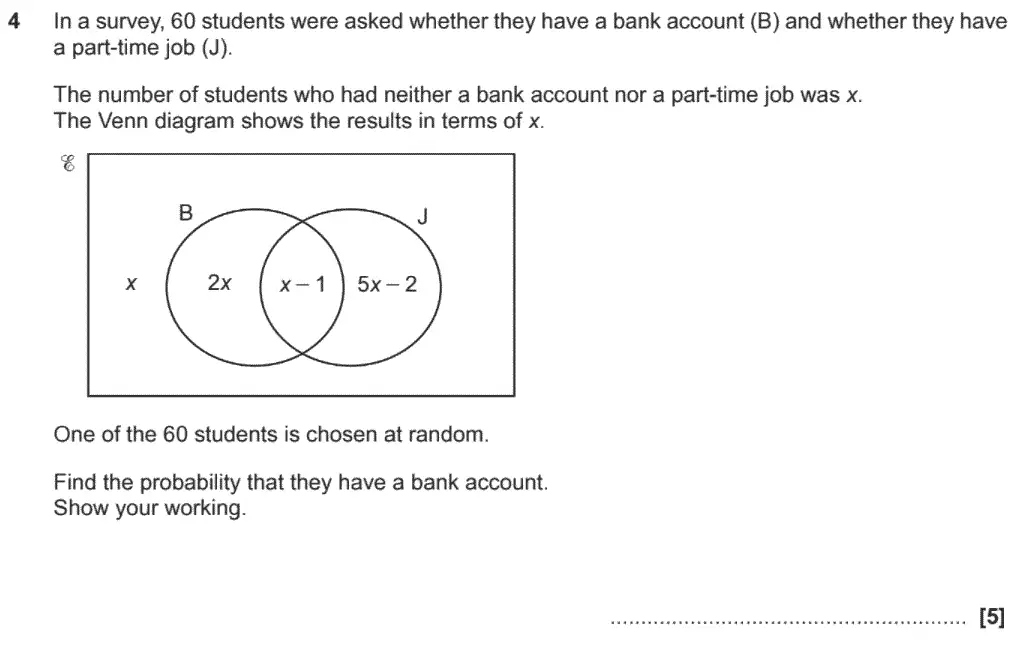 Question 04 - OCR GCSE Higher Calculator Maths Past Paper 4 (Calculator) - November 2020