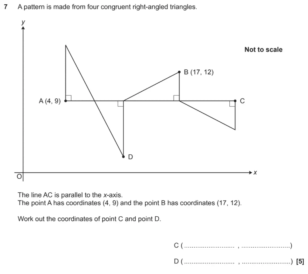 Question 11 - GCSE OCR Higher Maths Past Paper 5 (Non-Calculator) - November 2020