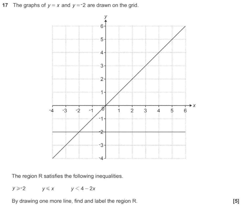 Question 27 - GCSE OCR Higher Maths Past Paper 5 (Non-Calculator) - November 2020
