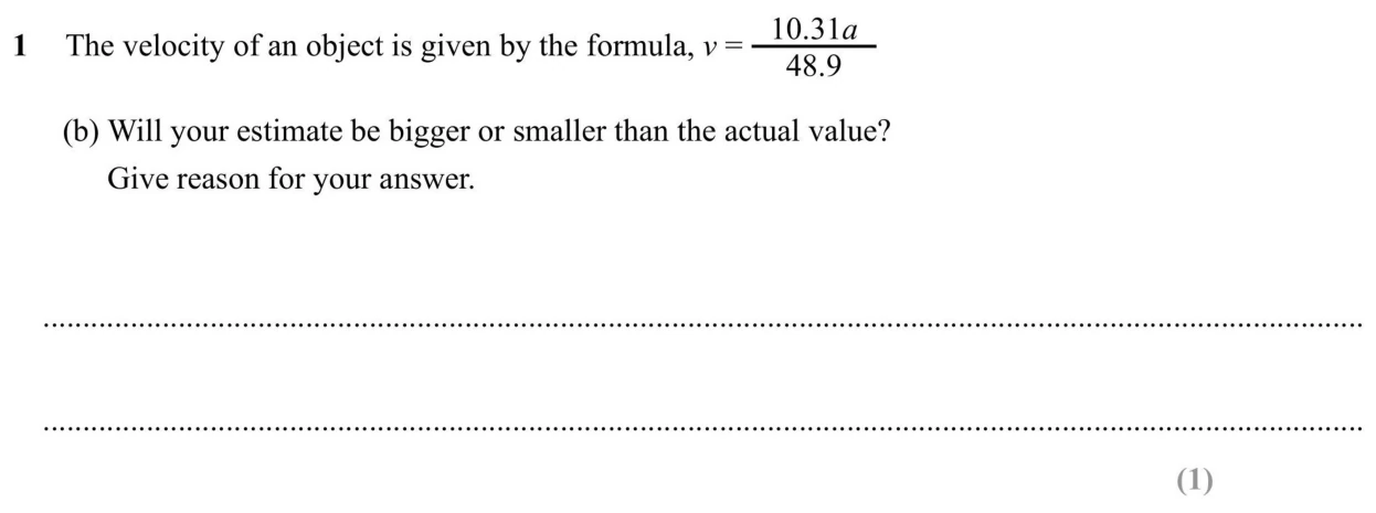 Question 1(b) - SET 1 - GCSE Higher Calculator Maths Predicted Paper 2 - 2026