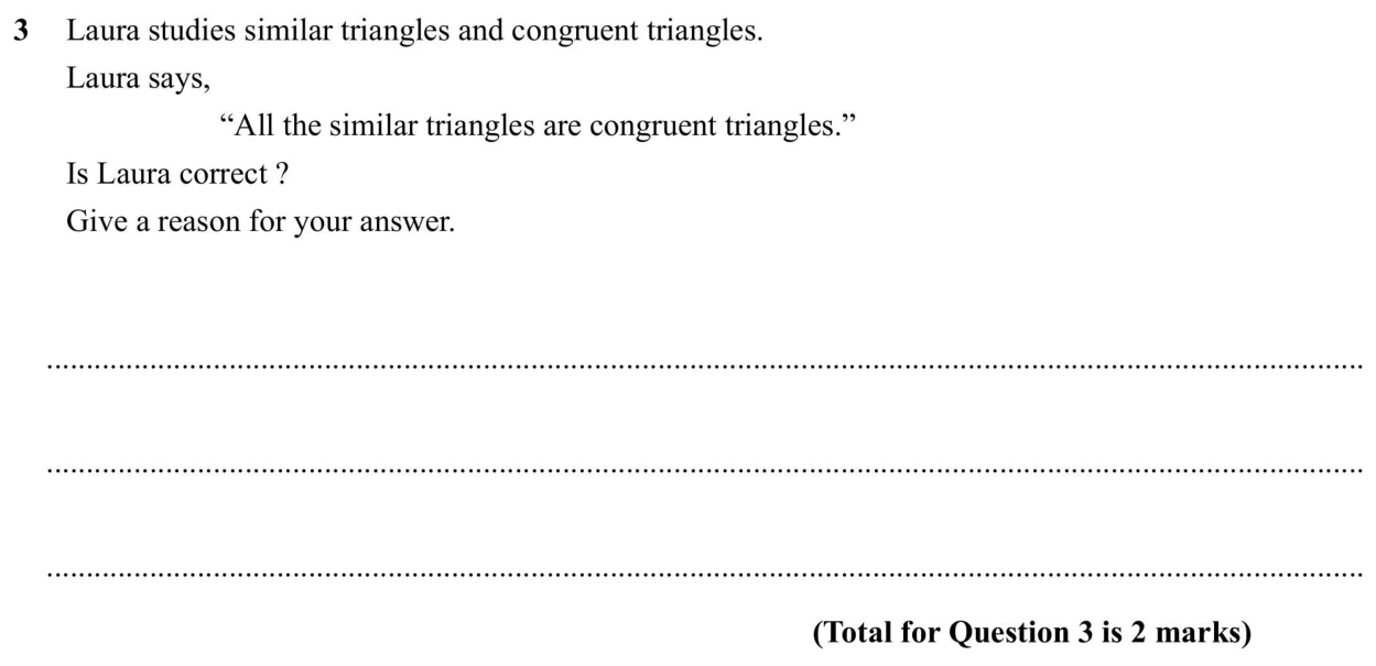 Question 3 - SET 1 - GCSE Higher Calculator Maths Predicted Paper 2 - 2026