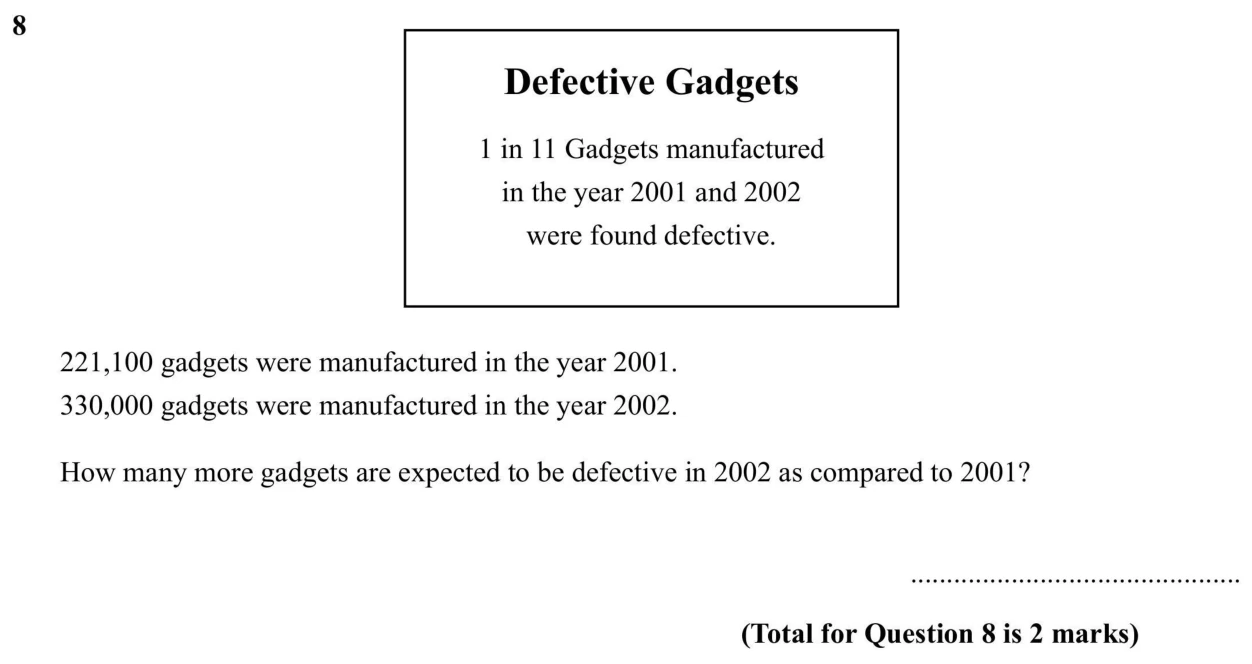 Question 8 - SET 1 - GCSE Higher Calculator Maths Predicted Paper 2 - 2026