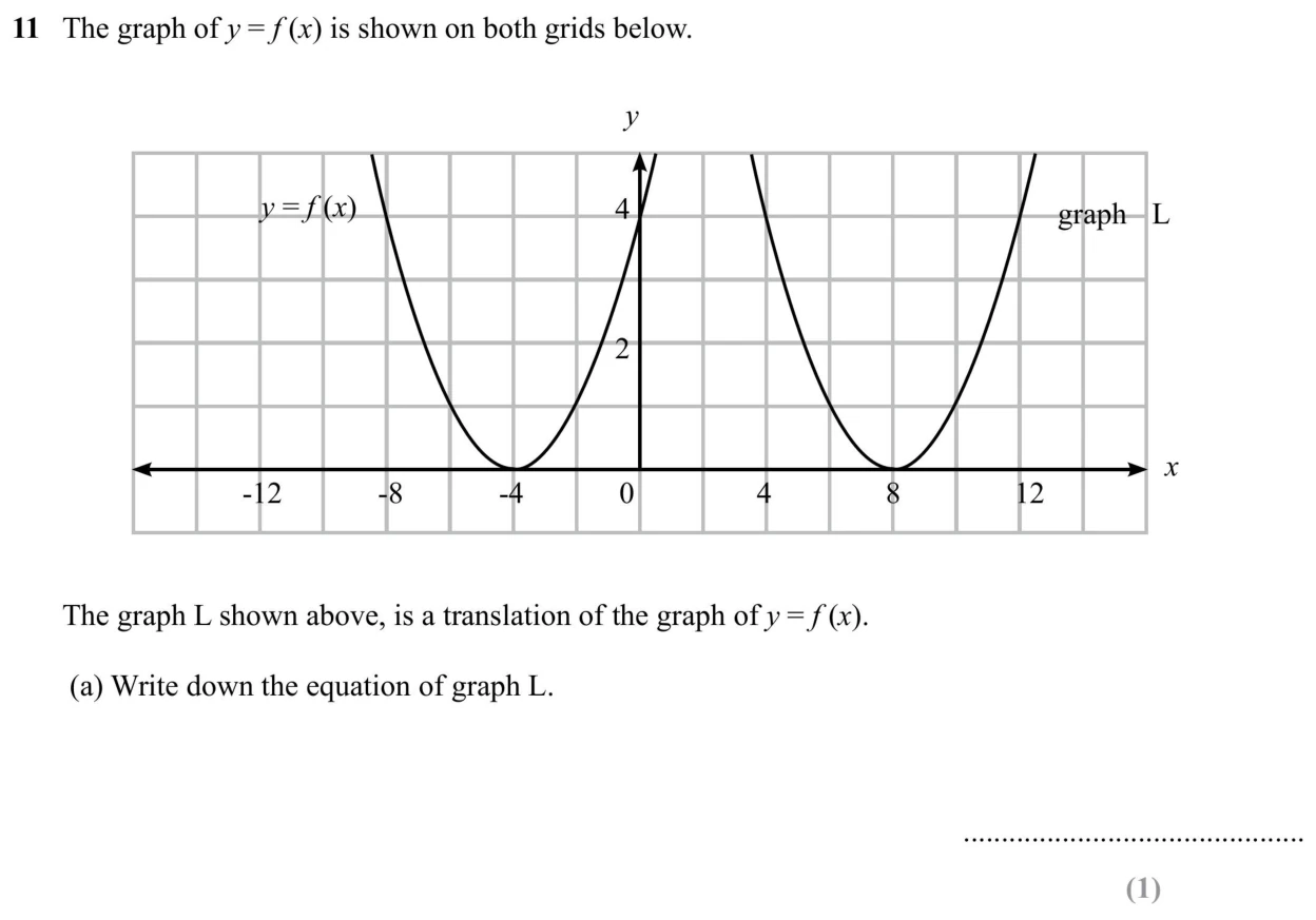 Question 11(a) - SET 1 - GCSE Higher Calculator Maths Predicted Paper 2 - 2026