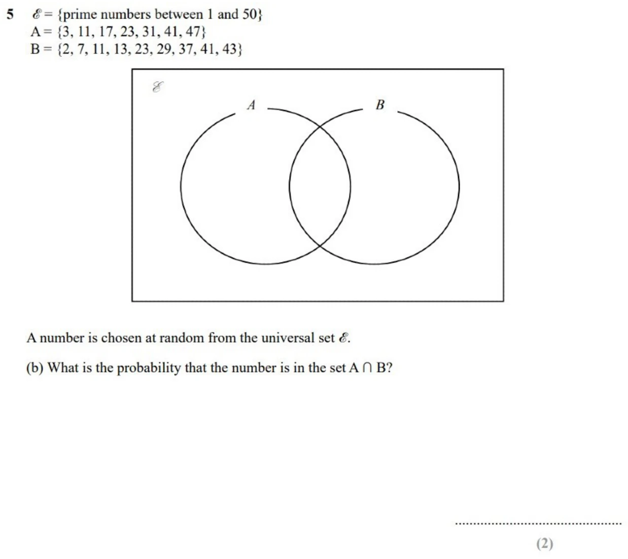Question 5(b) - SET 1 - GCSE Higher Non-calculator Maths Predicted Paper 1 - 2026