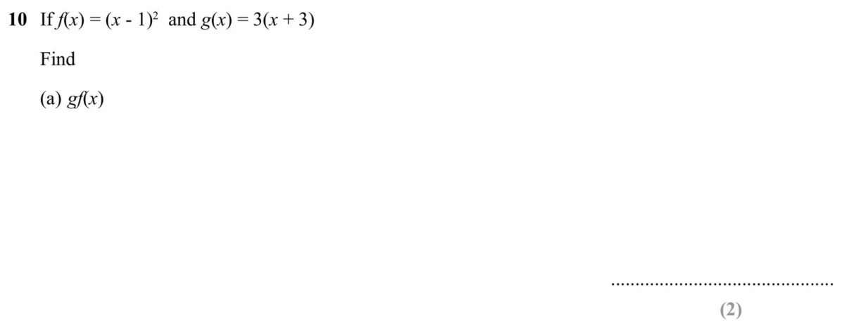 Question 10(a) - SET 1 - GCSE Higher Non-calculator Maths Predicted Paper 1 - 2026